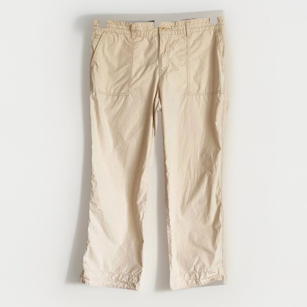 Lauren Ralph Lauren Women’s 14 Beige Pants Flat Front Lightweight Outdoor Casual